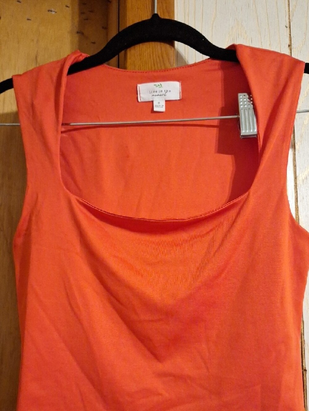 Live in Lux Coral Square Neck Crop Top - Picture 4 of 5